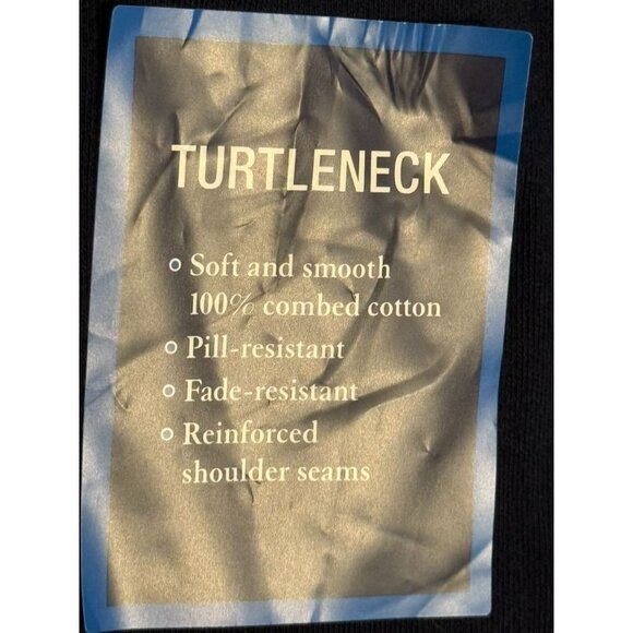 Men's Croft & Barrow Navy Turtleneck Medium NWT - Picture 2 of 4